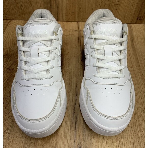 Adidas Youth Unisex Hoops 3.0 Bold J Platform Court Sneaker Shoes White Size 4 - Picture 4 of 16